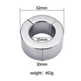 Stainless Steel Glans Chastity Ring rear | 3d-chastity