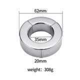 Stainless Steel Glans Chastity Ring front | 3d-chastity
