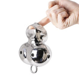Stainless Steel Heavy Ball Stretcher Scrotum Pendant Chastity Cage lock and ring | 3d-chastity