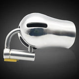 Stainless Steel PA Lock Chastity Cage with D-Ring side | 3d-chastity