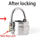Stainless Steel Testicle Ball Cock Ring Chastity Cage material finish close | 3d-chastity
