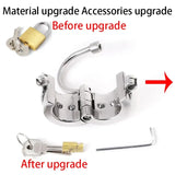 Stainless Steel Testicle Ball Cock Ring Chastity Cage wearing | 3d-chastity