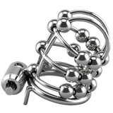 Stainless Steel Bead PA Chastity Cage wearing | 3d-chastity