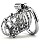 Stainless Steel Bead PA Chastity Cage main product | 3d-chastity