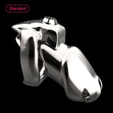 Steel HT-V5 Chastity Cage material finish close | 3d-chastity
