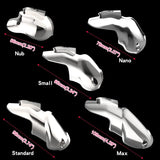 Steel HT-V5 Chastity Cage front | 3d-chastity