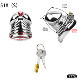 Steel Chastity Cage lock and ring | 3d-chastity