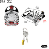 Steel Chastity Cage front | 3d-chastity