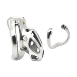 Steel Detention Prison Chastity Cage 1.49" lock and ring | 3d-chastity