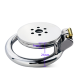 Steel Flat Chaste Lock Anti-derailment Chastity Cage lock and ring | 3d-chastity