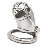 Iron Man Long Steel Chastity Cage 2.09" side | 3d-chastity
