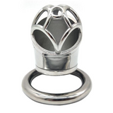 Iron Man Long Steel Chastity Cage 2.09" wearing | 3d-chastity