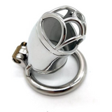 Iron Man Long Steel Chastity Cage 2.09" size and shape | 3d-chastity
