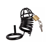 the Black Prison: Chastity Cage for QoS side | 3d-chastity