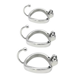 Super Tiny Steel Chastity Cage with Ball Separator wearing | 3d-chastity