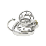 Super Tiny Steel Chastity Cage with Ball Separator main product | 3d-chastity