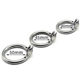 Torment Metal Chastity Cage 2.01 InchLong size and shape | 3d-chastity