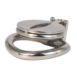 Small Leaf Blade Micro Steel Chastity Cage 0.5 Inch side | 3d-chastity