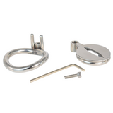 Small Leaf Blade Micro Steel Chastity Cage 0.5 Inch size and shape | 3d-chastity