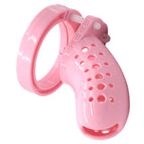 the Cuck Holder - Pink Chastity Cage material finish close | 3d-chastity