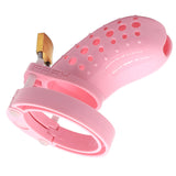 the Cuck Holder - Pink Chastity Cage full kit | 3d-chastity
