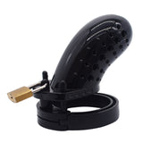 the Cuck Holder - Jet Chastity Cage lock and ring | 3d-chastity