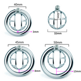the Sexiest Micro Steel Chastity Cage 0.98 InchLong material finish close | 3d-chastity