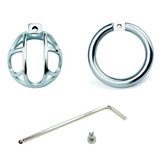 the Sexiest Micro Steel Chastity Cage 0.98 InchLong full kit | 3d-chastity