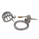 Micro Hat Steel Chastity Device 1.26 In side | 3d-chastity