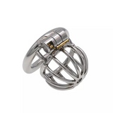 Micro Hat Steel Chastity Device 1.26 In lock and ring | 3d-chastity