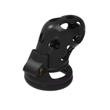 the Ebony Dungeon - Black Resin Cage for BBC Addicts Chastity Cage main product | 3d-chastity