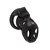 the Ebony Dungeon - Black Resin Cage for BBC Addicts Chastity Cage lock and ring | 3d-chastity