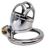 Iron Man Short Steel Chastity Cage 1.77" wearing | 3d-chastity