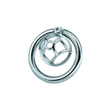 Mini Cell Steel Chastity Cage 1.02" lock and ring | 3d-chastity