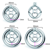 Mini Cell Steel Chastity Cage 1.02" full kit | 3d-chastity