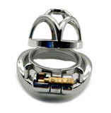Small Prison Steel Chastity Device lock and ring | 3d-chastity