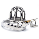 the Bullet Dungeon Micro Steel Chastity Cage main product | 3d-chastity