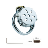 Micro Chastity Cage with Screws wearing | 3d-chastity