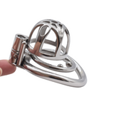 the Virgin Prison Micro Steel Cage 1.26 InchChastity Cage Chastity Cage side | 3d-chastity