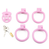 the X Chastity Cage: Flat Resin Chastity Cage wearing | 3d-chastity