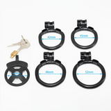 the X Chastity Cage: Flat Resin Chastity Cage rear | 3d-chastity