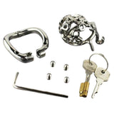 Nut Case Deluxe Chastity Cage 2.01 Inch Long full kit | 3d-chastity