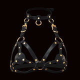 QUEEN'S Harness Chastity Cage rear | 3d-chastity