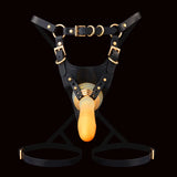 QUEEN'S Harness Chastity Cage side | 3d-chastity