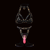 QUEEN'S Harness Chastity Cage material finish close | 3d-chastity