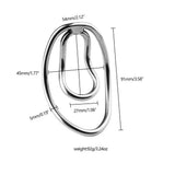 Sissy Metal Fufu Clip Chastity Cage size and shape | 3d-chastity