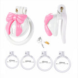 ABS Bell Bow Chastity Cage lock and ring | 3d-chastity