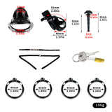 ABS Resin Chastity Lock material finish close | 3d-chastity