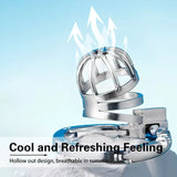 Abstinence Adjustable Metal Chastity Cage wearing | 3d-chastity