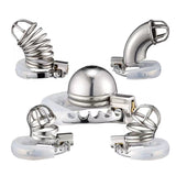 Abstinence Adjustable Metal Chastity Cage full kit | 3d-chastity